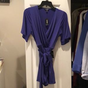 Express Blue Romper. NWT